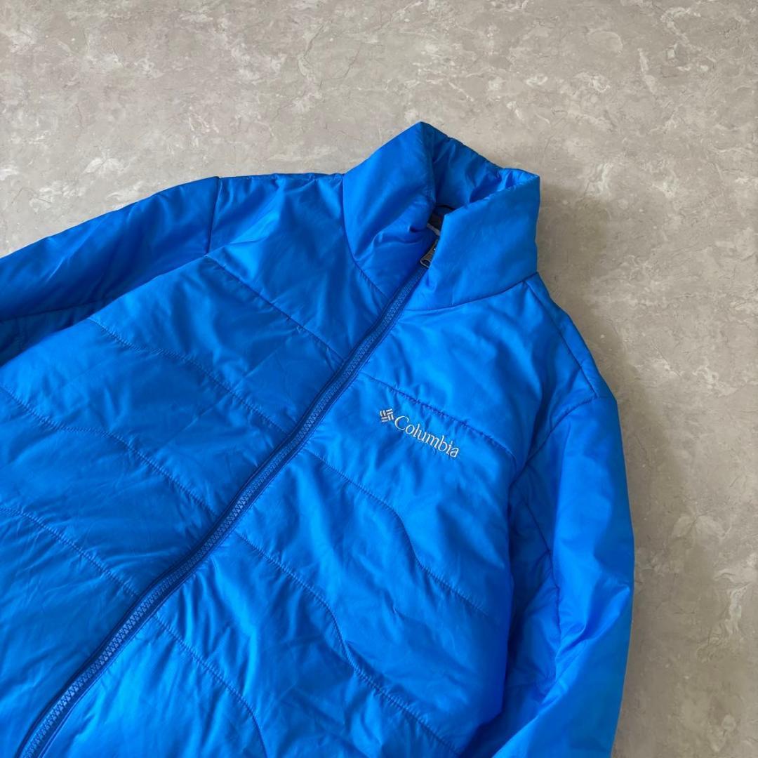 Columbia フーデッド パファージャケット ドローコード 短丈 光沢