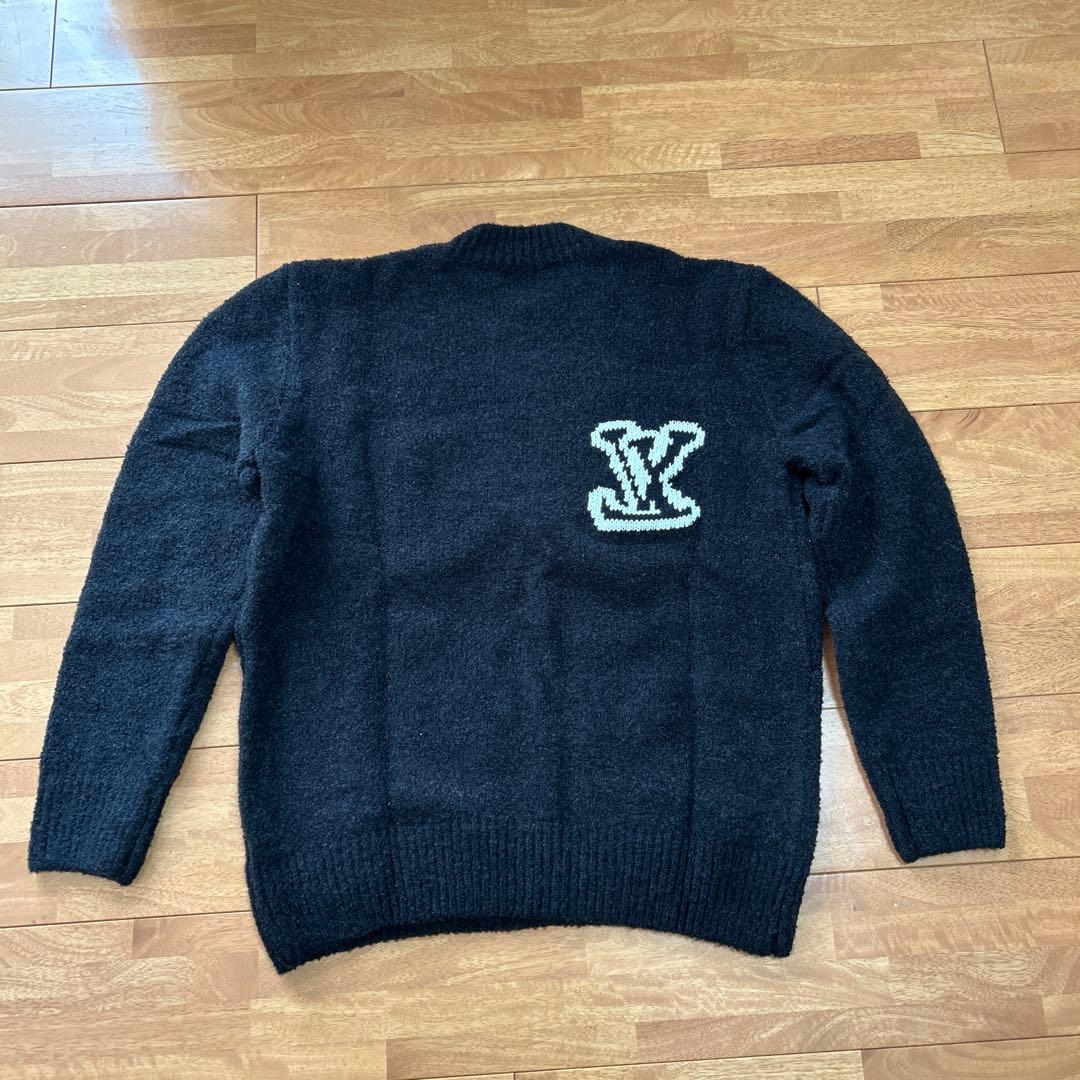 LOUIS VUITTON ルイヴィトン LV インターシャ クルーネック M