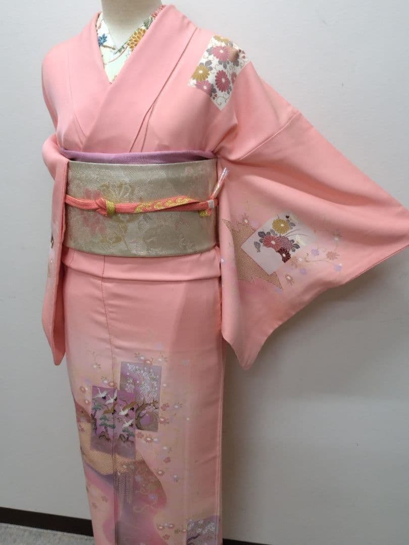 981　半額セール　正絹　大丸誂え　ピンク系　吉祥文様　訪問着4点フルセット