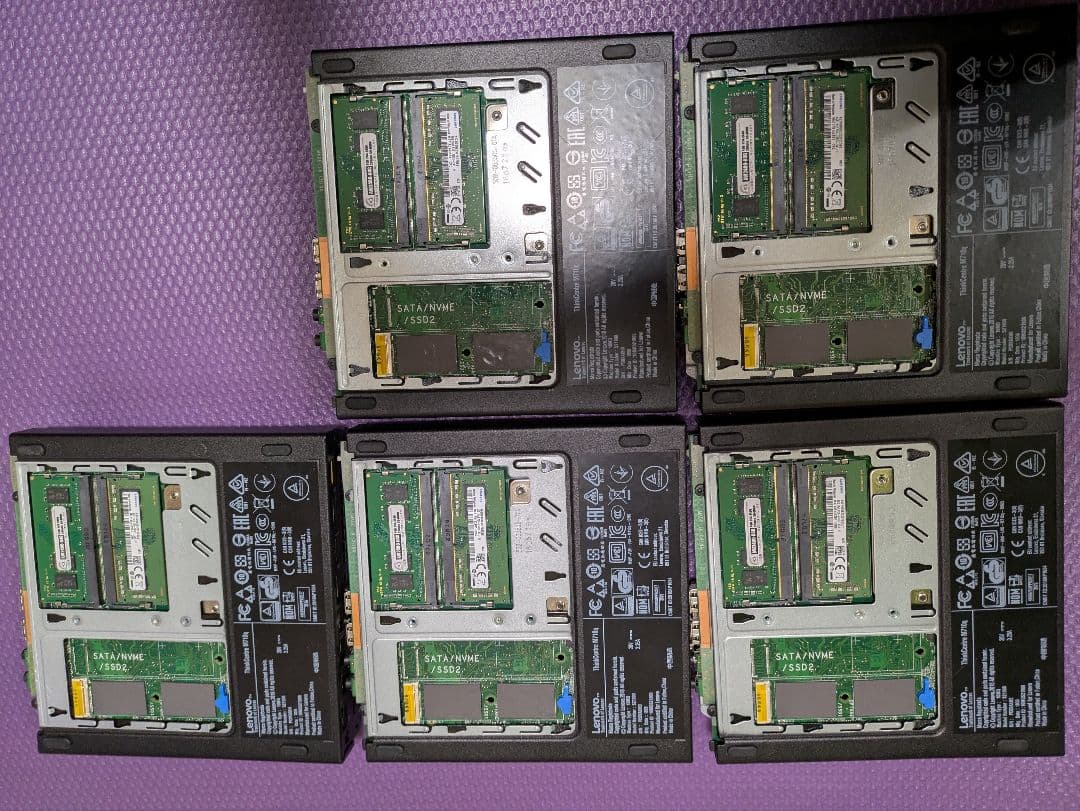 LenovoThinkCentre M710q i3-7100T 8GB 5台