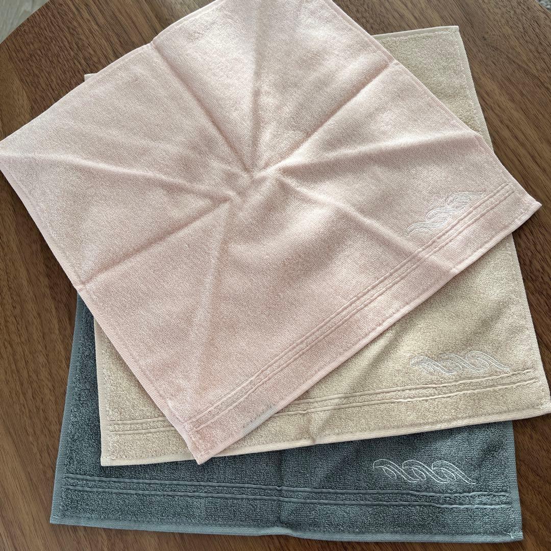 【ホットマン】プレジール　ヘアバスタオル　ハンカチ　８点セット　1秒タオル