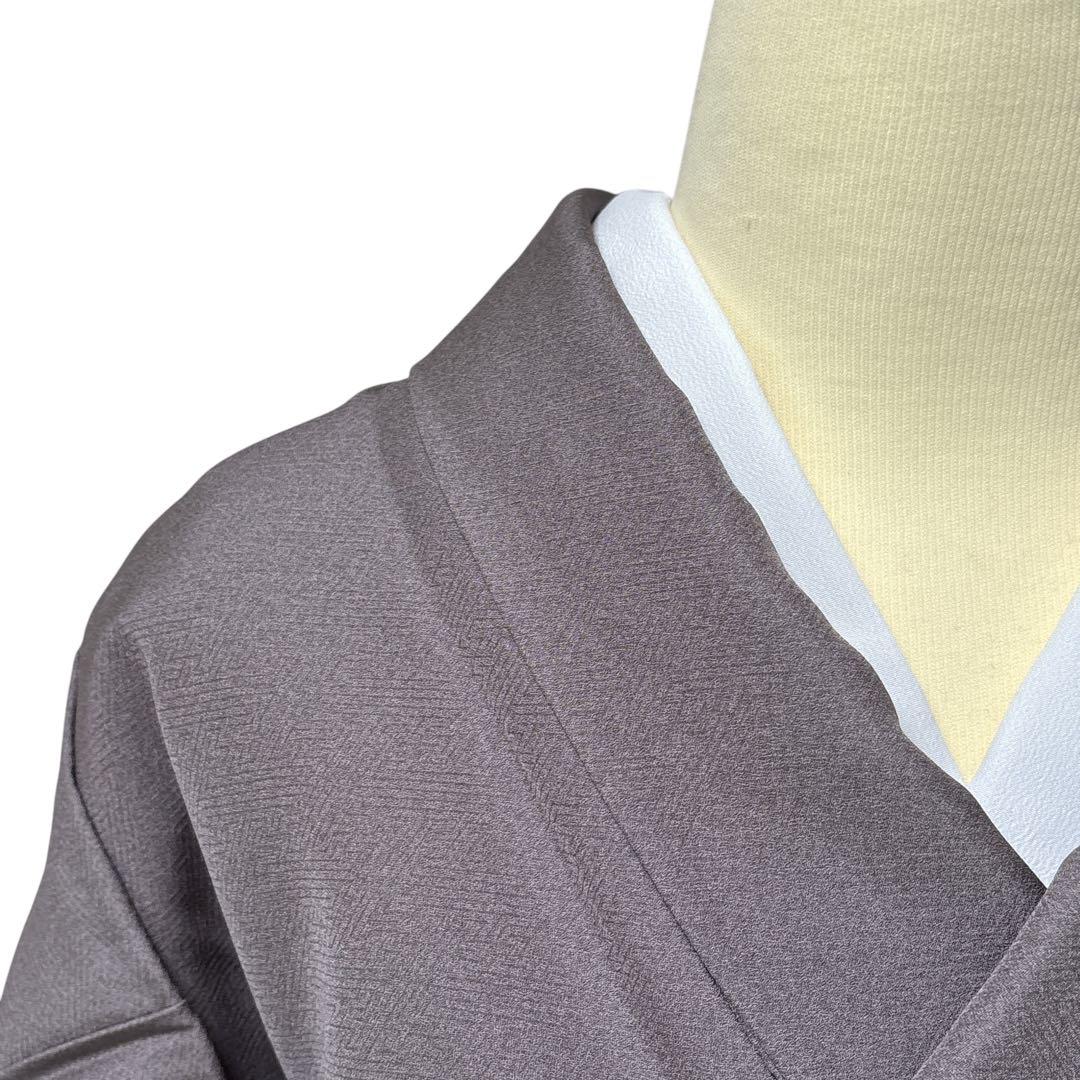 A167愛華 着物 訪問着　袷　刺繍　茶色　暈し　正絹　美品フォーマル