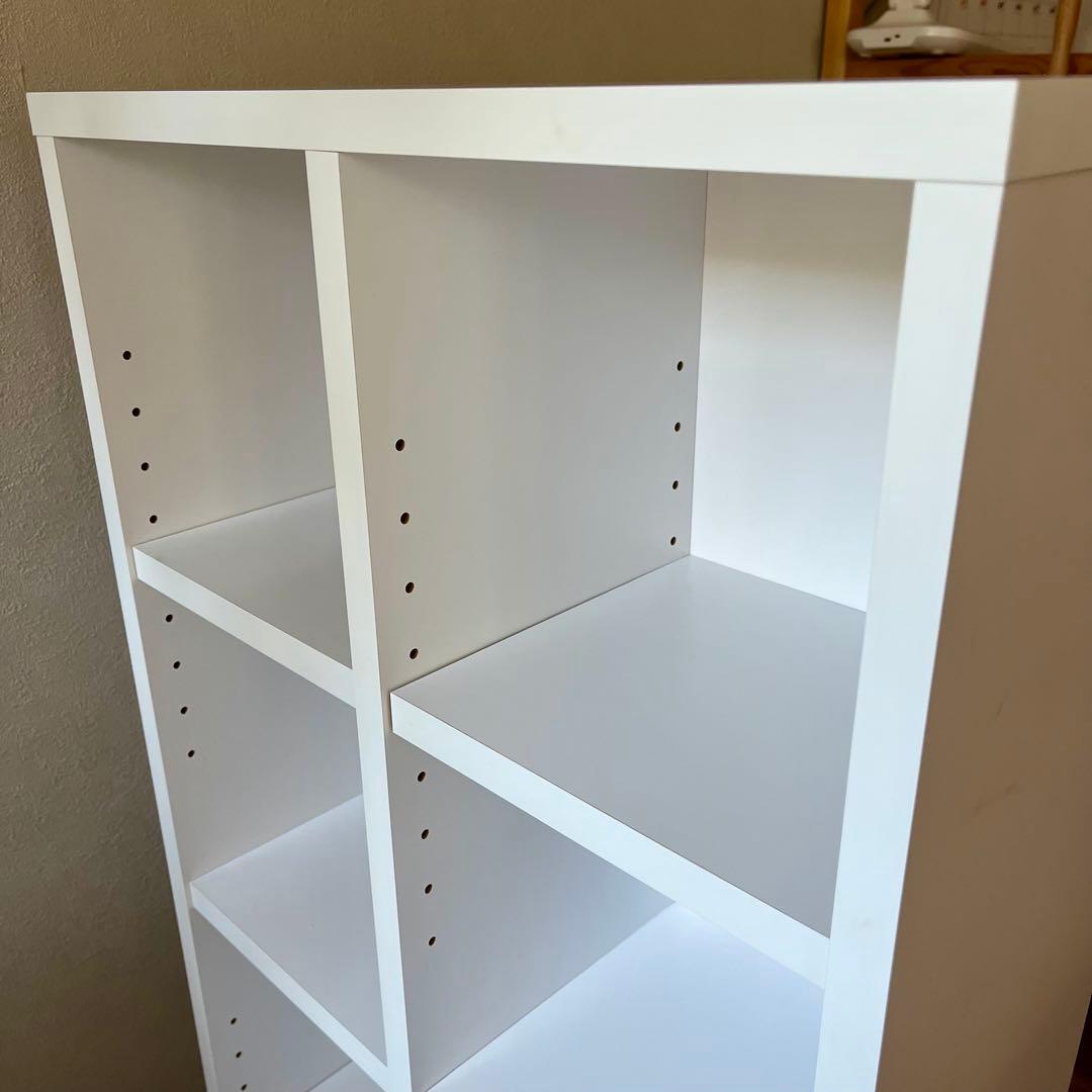 arne［アーネ］薄型シェルフ　本棚　ラック　完成品　ホワイト