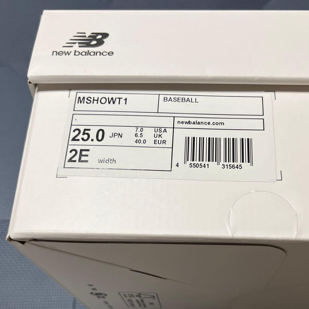 ニューバランス　野球　スパイクシューズ　大谷翔平　Ohtani v1 25cm