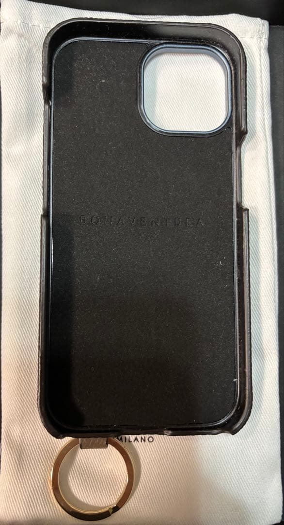 ボナベンチュラ ハンドル付き バックカバーケース シュリンクレザー