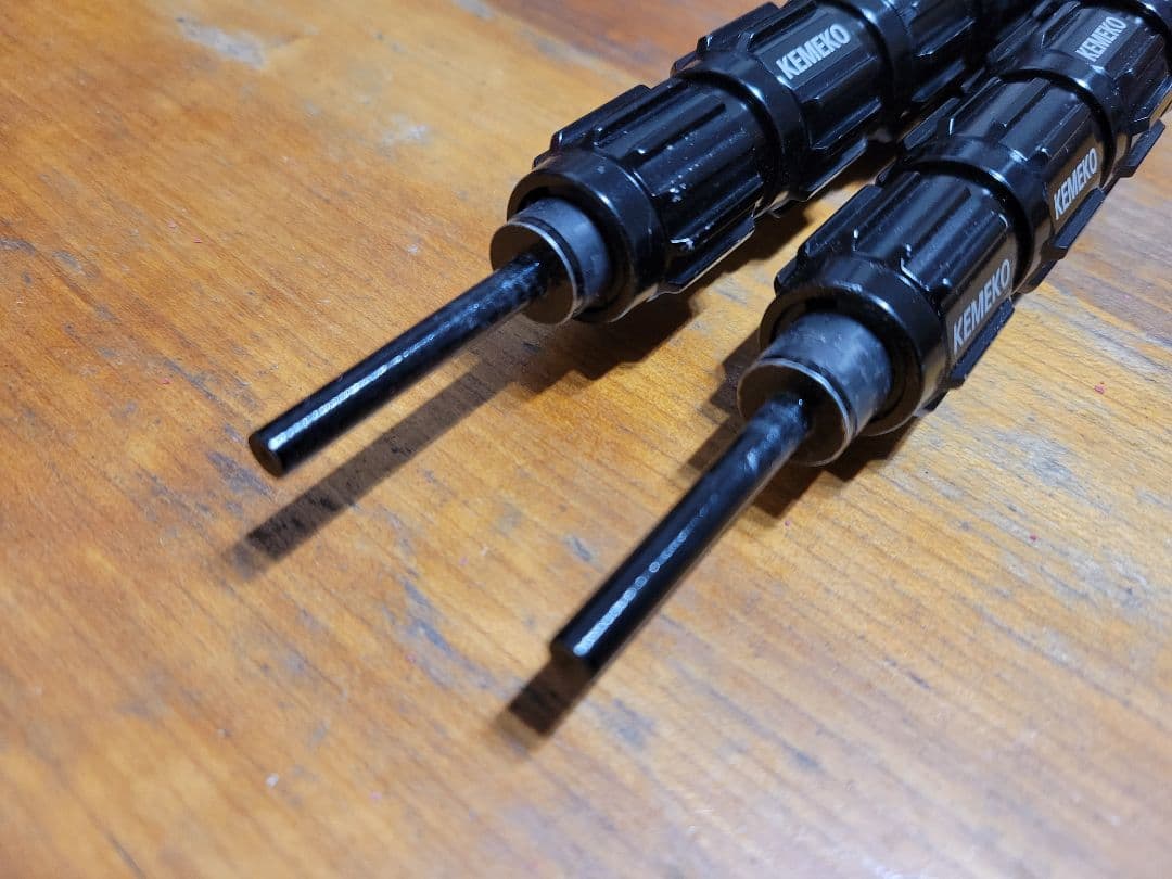 【2本セット】kemeko 3Kカーボンポール 180cm ブラック