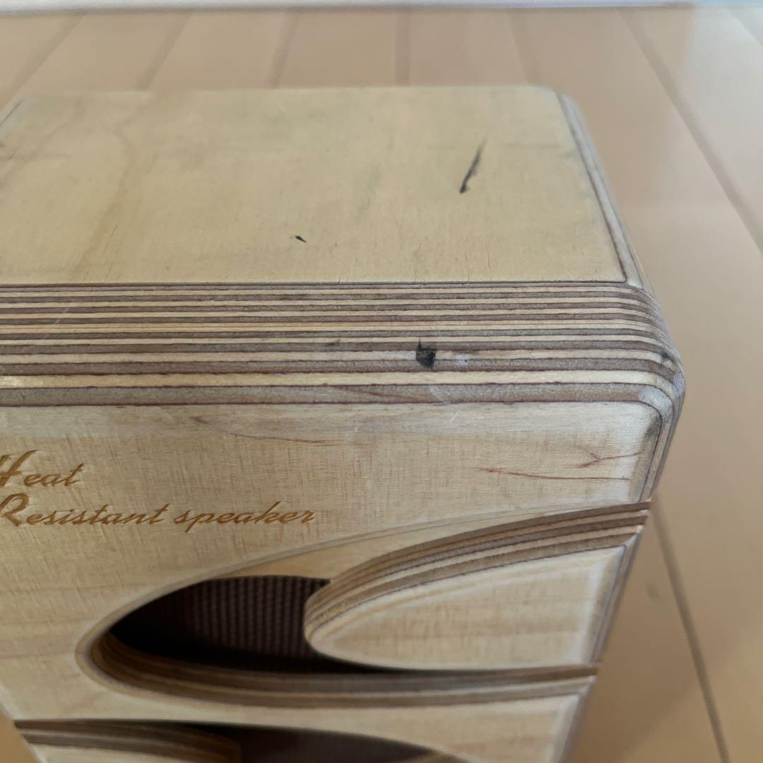 【中古品】Heat Resistant スピーカー 木製