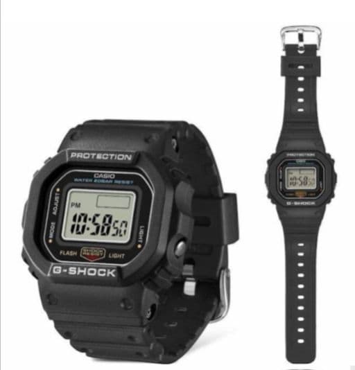 黒 CASIO G-SHOCK nano DWN-5600-1JR 指輪 時計