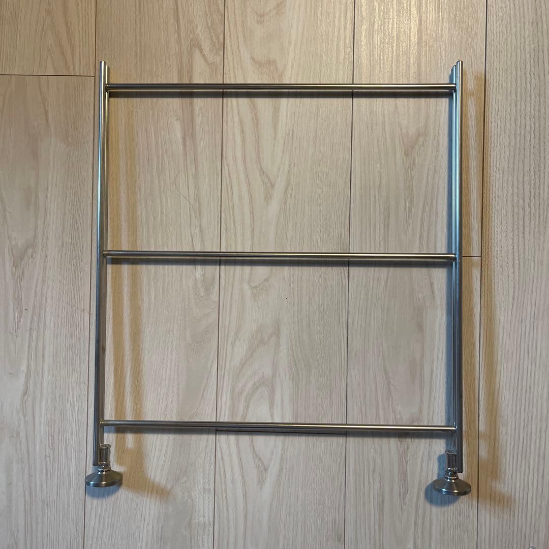 無印良品　ステンレスユニットシェルフ　追加棚2枚・追加用帆立1個