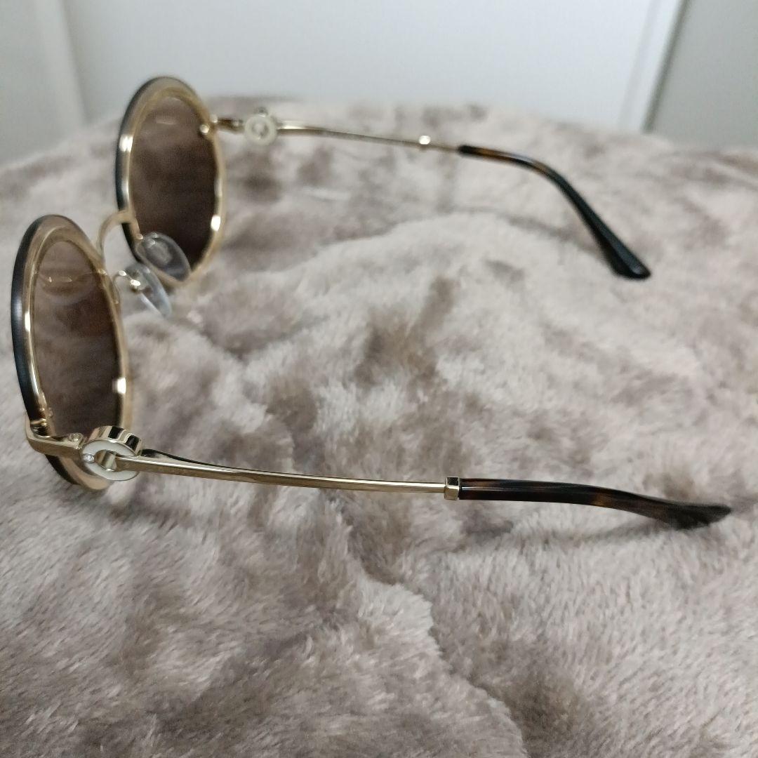 BVLGARI ラウンドサングラス ブラウン