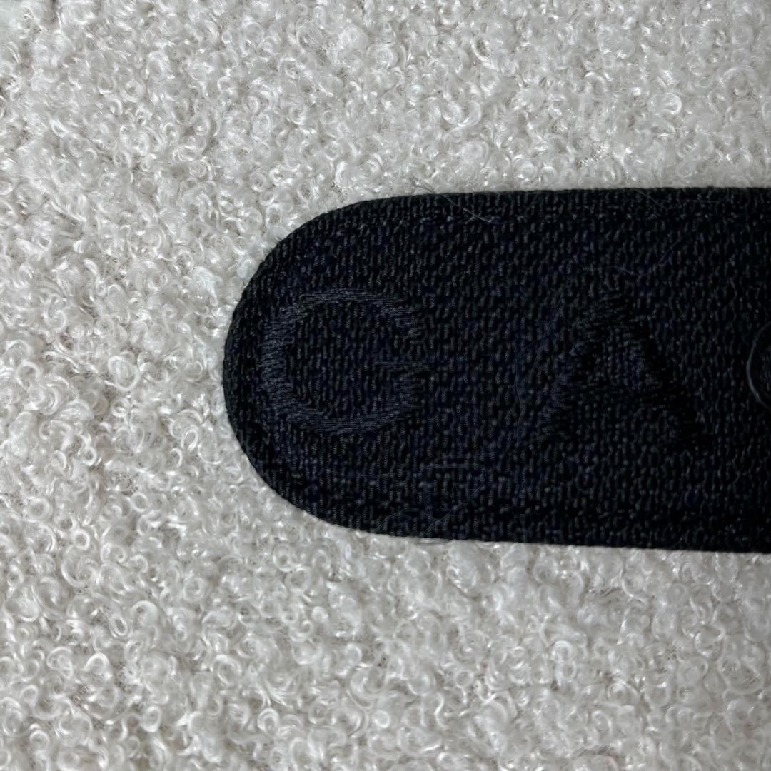 未使用級　BVLGARI ベルト　サークルロゴ　キャンバス　レザー　イタリア製