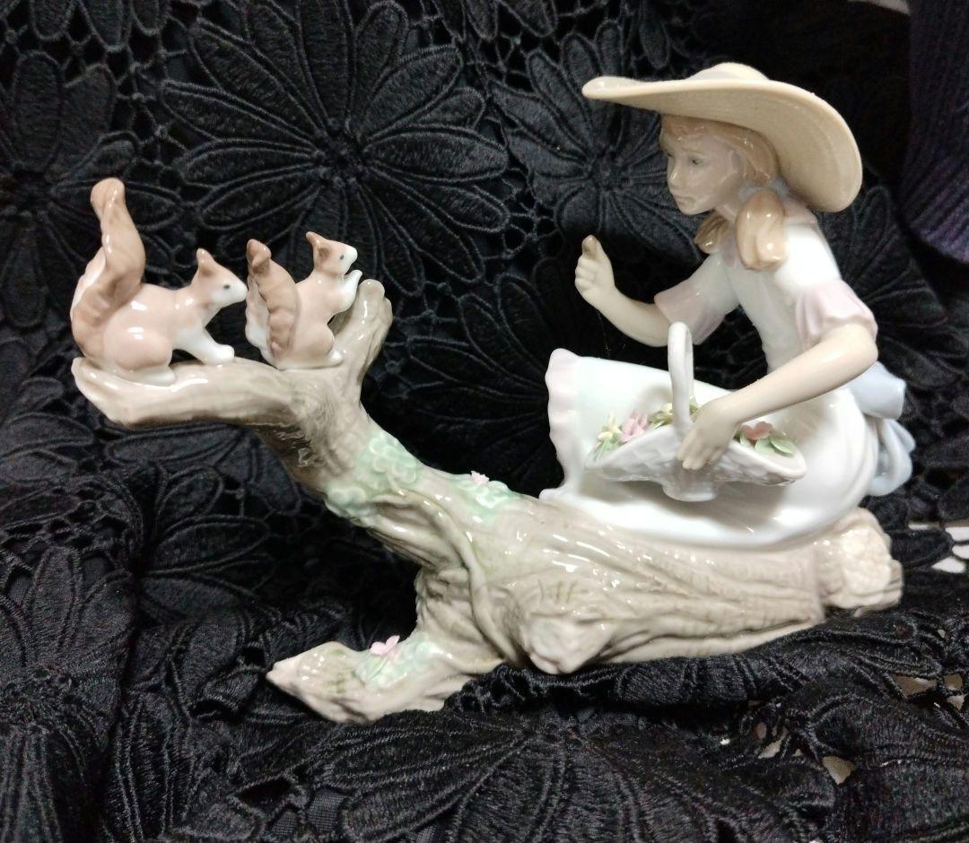 リヤドロ6140 春のお友だち（箱なし、欠けあり）