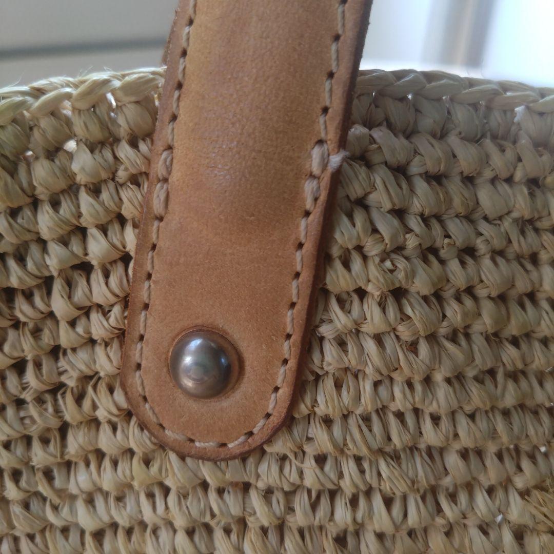 ヘレンカミンスキー　ストロー トートバッグ ベージュ