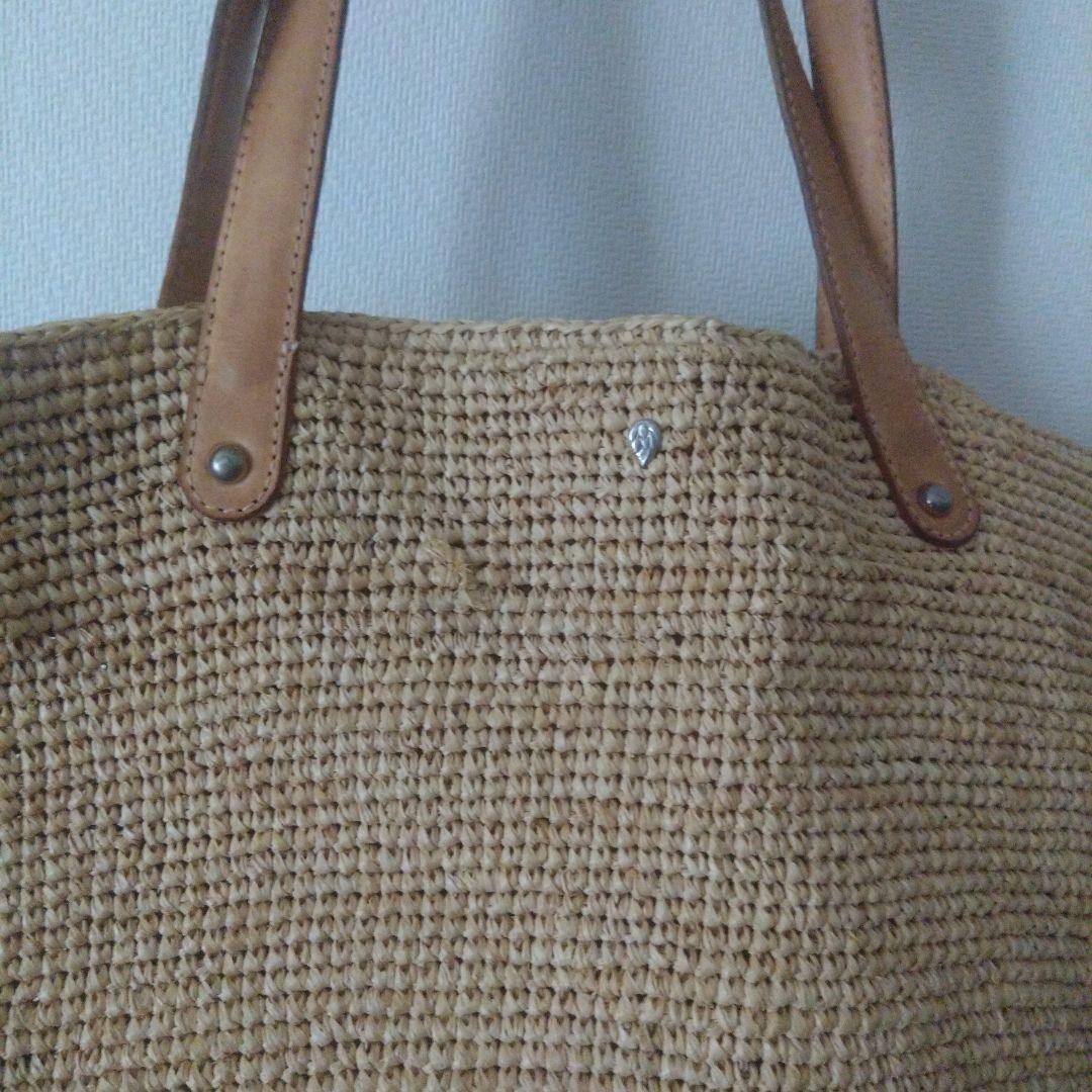 ヘレンカミンスキー　ストロー トートバッグ ベージュ