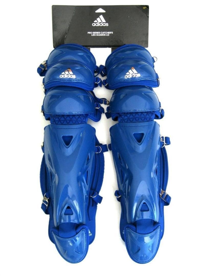 新品☆アメリカ国内限定☆UAマスク＋adidasプロテクター・レガース★青