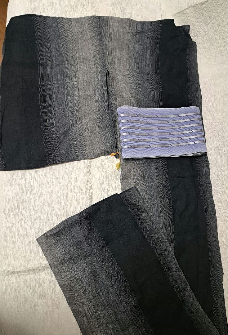 麻100% 浴衣 165/73 単衣 苧麻 からむし 上布 トールサイズ