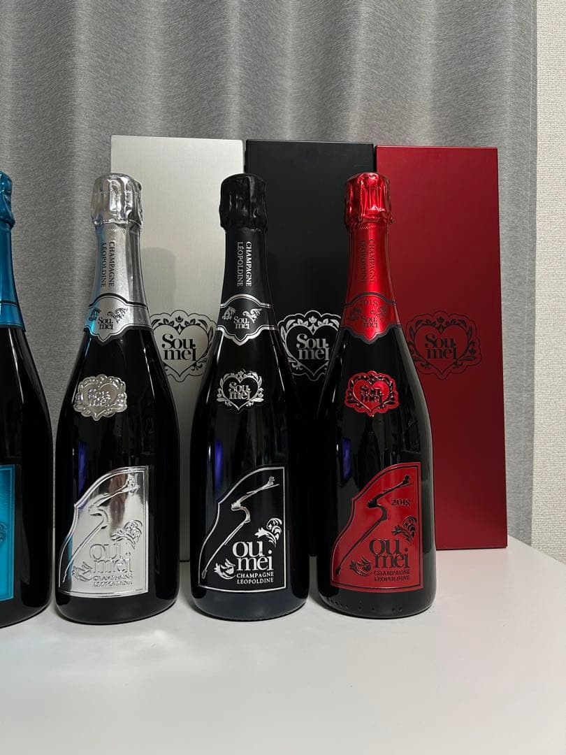 Soumei ソウメイ　ダミーボトル　空瓶　ケース付　箱付き　6本セット