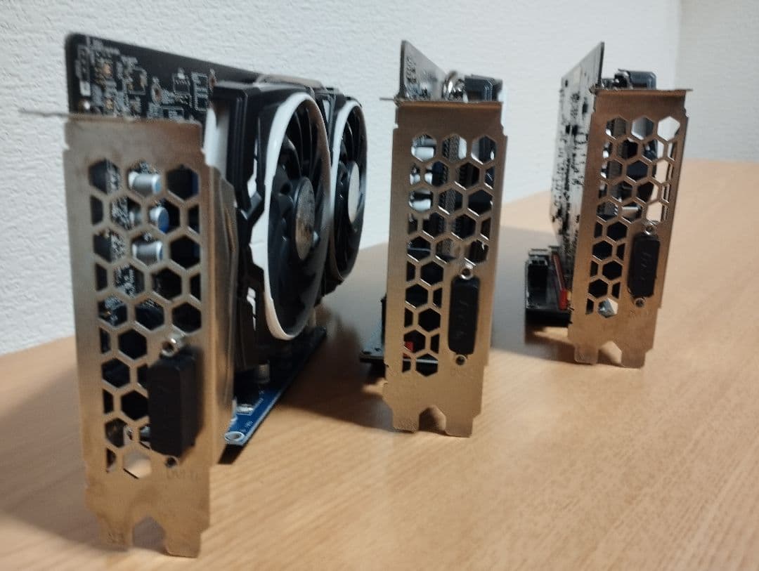 MSI RX580 8GB miner ジャンク 3枚セット 整備済