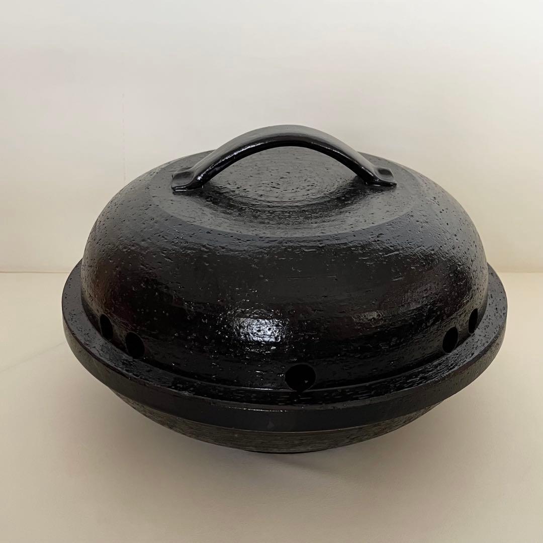 長谷園 微煙陶炉 やきやきさん 大 卓上グリル 焼肉 プレート　蓋付き