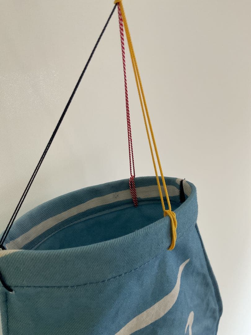 藍染め鯉のぼり　<中単体> 名入れあり　手染め　淡色