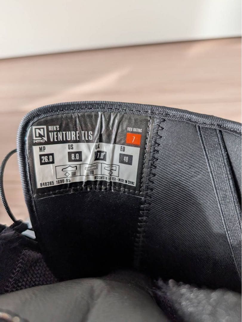 NITRO CLOUD6 スノーボードブーツ ブラック/オレンジ(収納バッグ付)