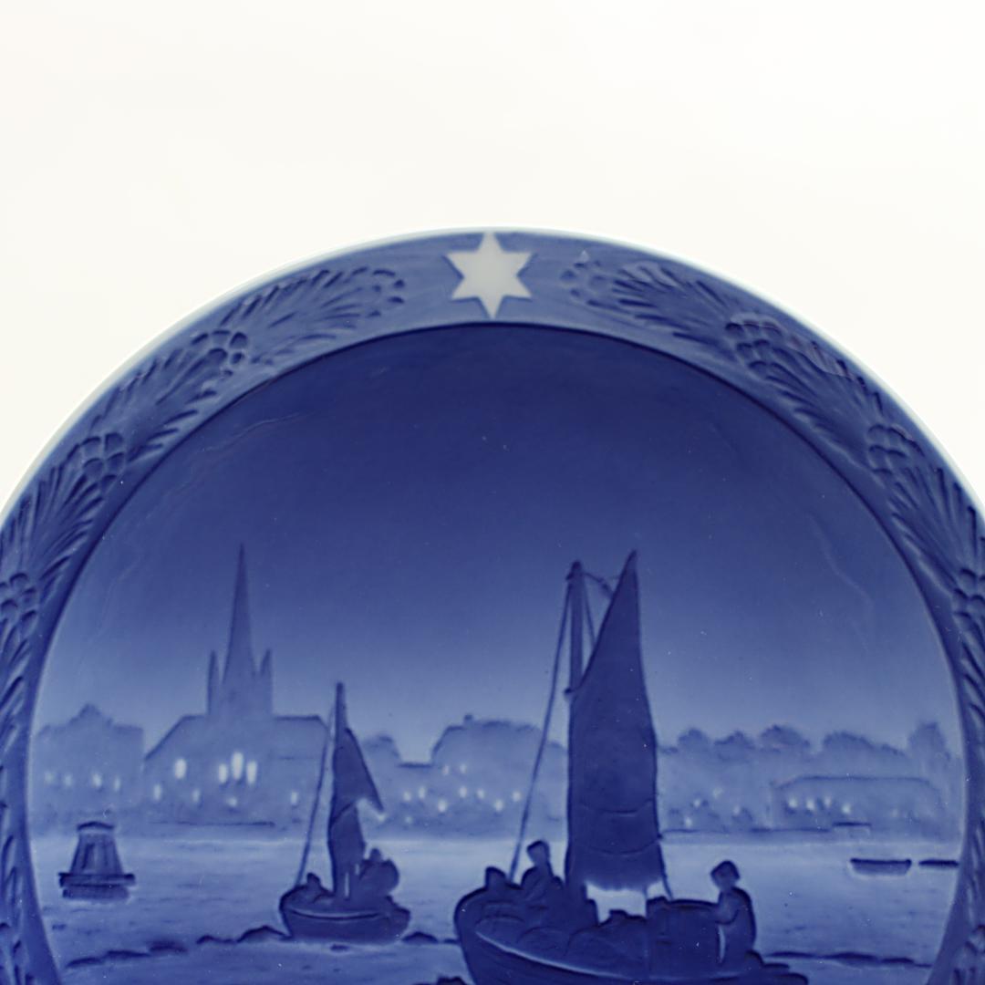 1930年 「港に向かう漁船」 イヤープレート ロイヤルコペンハーゲン