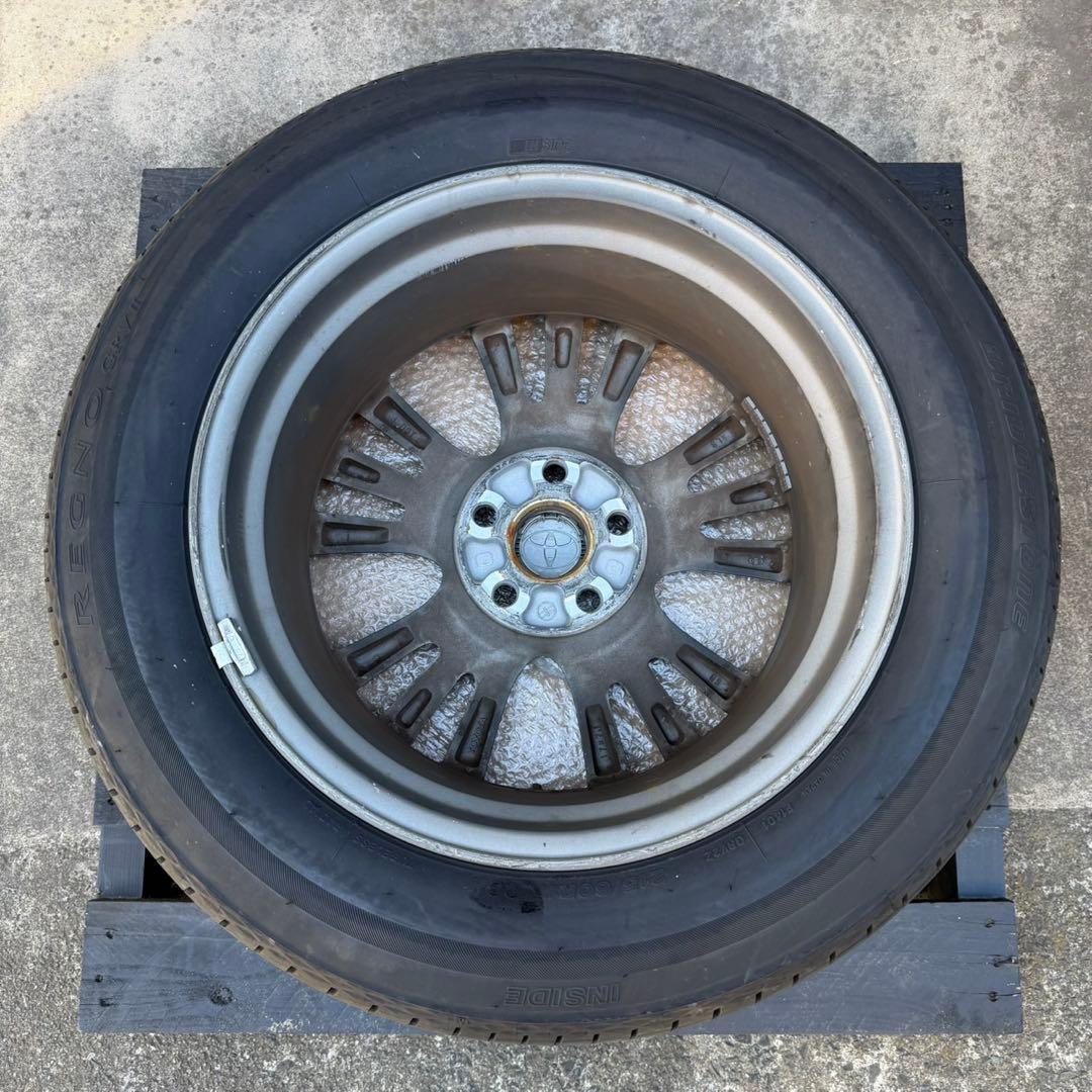 トヨタ エスティマ 50系 純正17インチ 夏タイヤブリヂストン レグノ