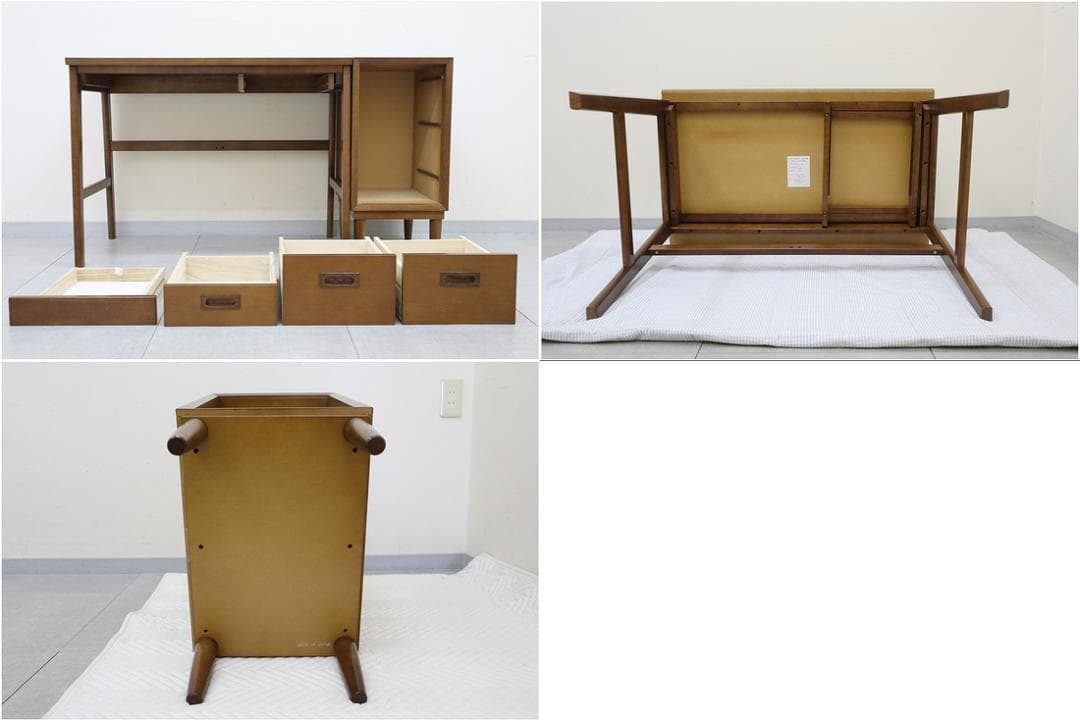 カリモク60 ロクマル デスク 平机 木製 オーク 書斎 (別チェスト購入必須)