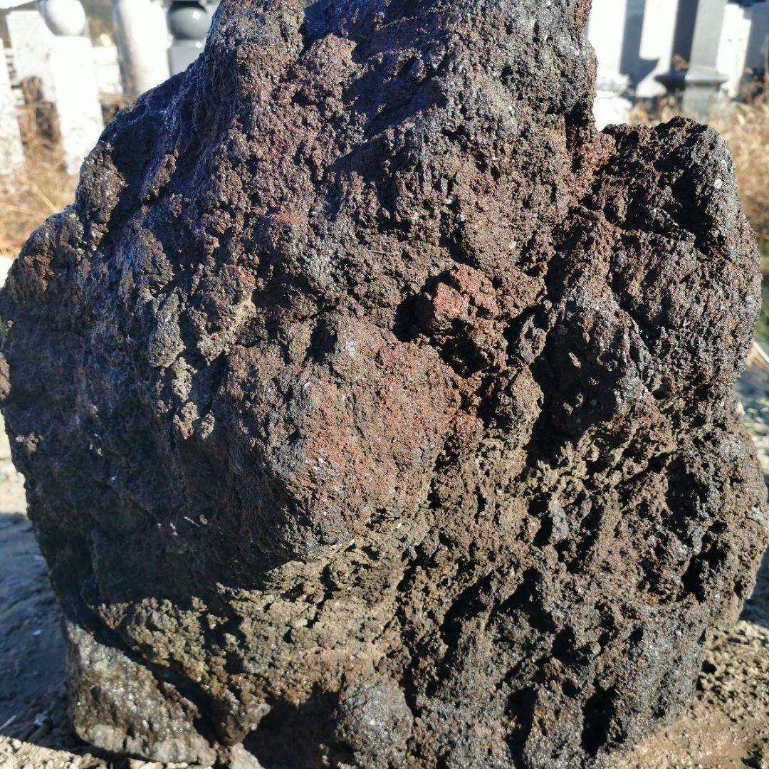 富士　溶岩石　146キロ　庭石　鑑賞石　石　庭　坪庭　ガーデニング　置物