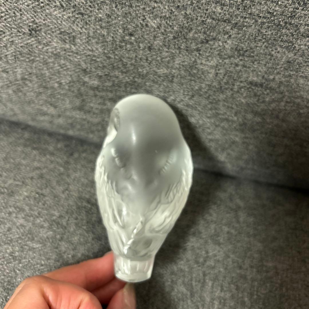 LALIQUE ラリック　ふくろう　クリスタル　シュエットフリソン オブジェ