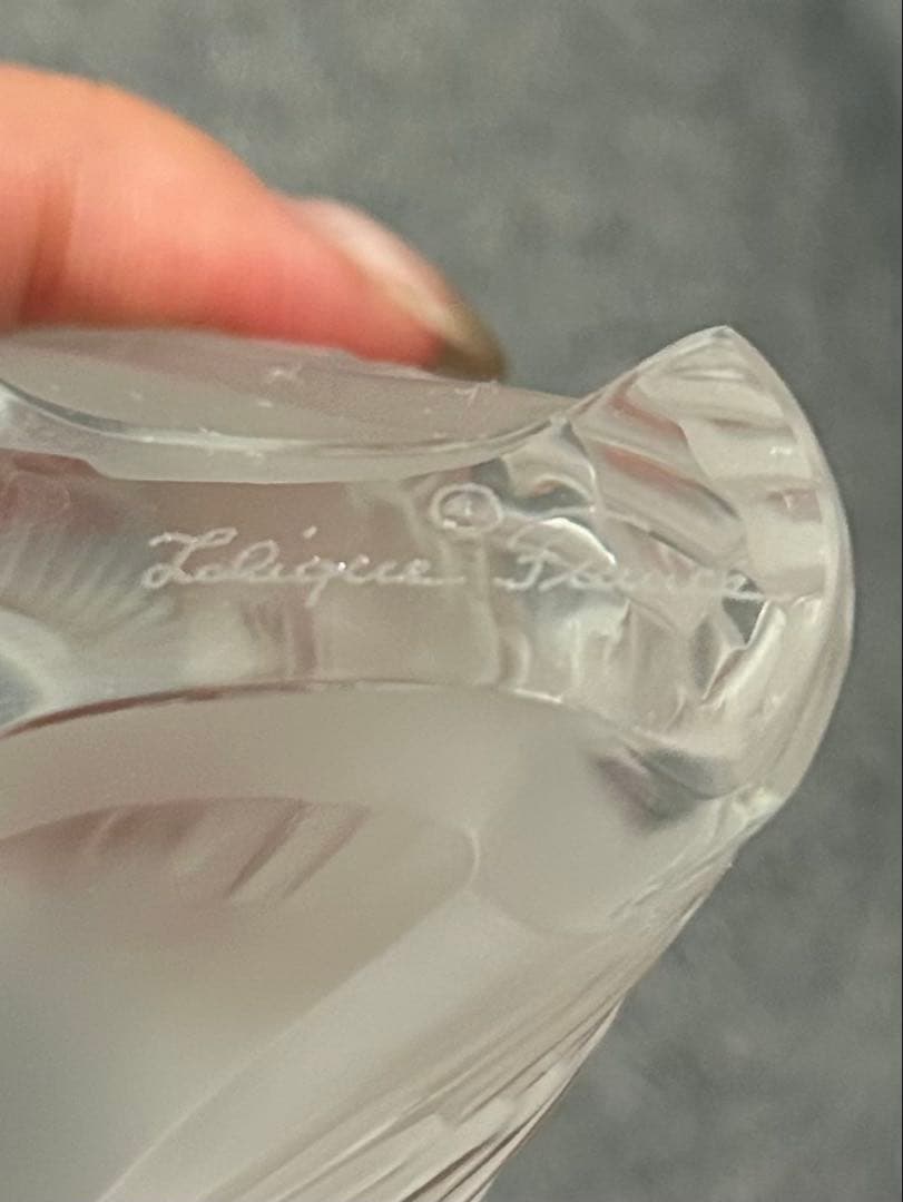 LALIQUE ラリック　ふくろう　クリスタル　シュエットフリソン オブジェ