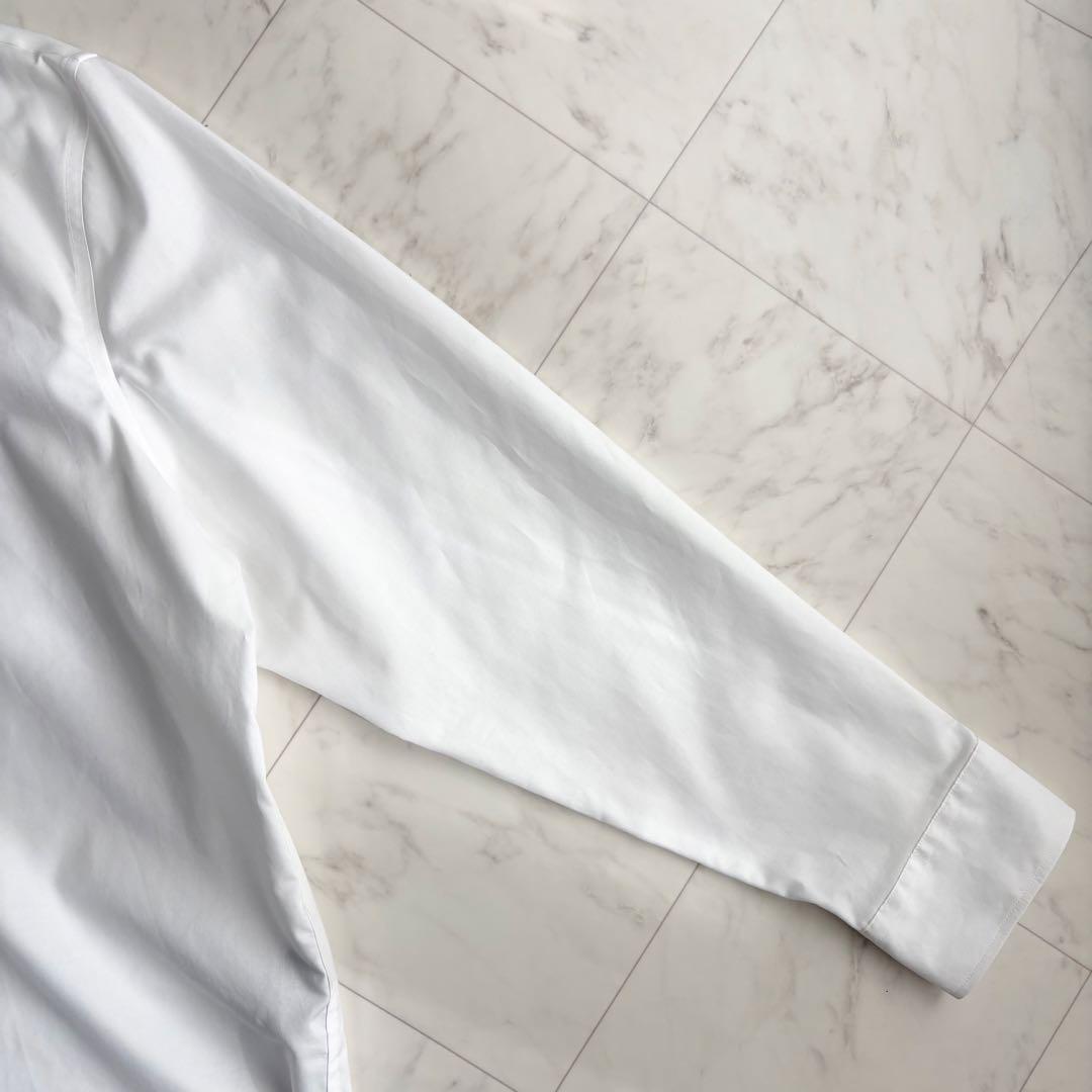 【ローレンラルフローレン】長袖シャツ　コットン　刺繍　大きいサイズ　白　XL