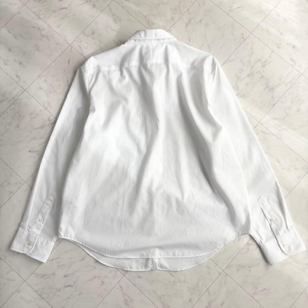 【ローレンラルフローレン】長袖シャツ　コットン　刺繍　大きいサイズ　白　XL