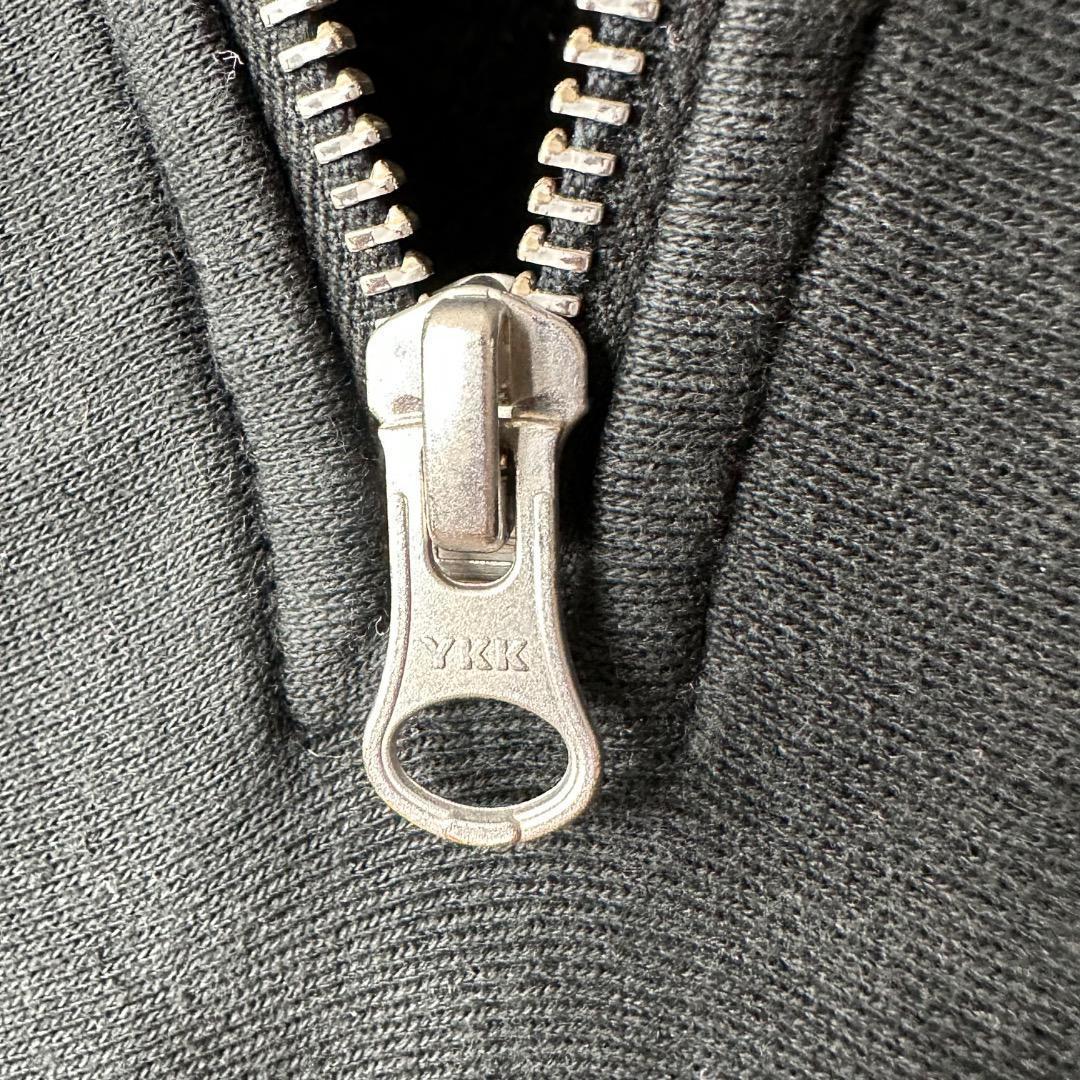 ステューシー ハーフジップ スウェット 黒 ブラック L モックネック ホワイト