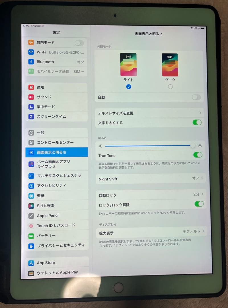 iPad pro 12.9インチ 第2世代 256GB セルラーモデル