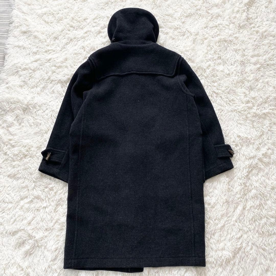 【極美品】バーバリー ダッフルコート ヘリンボーン チャコールグレー メンズL