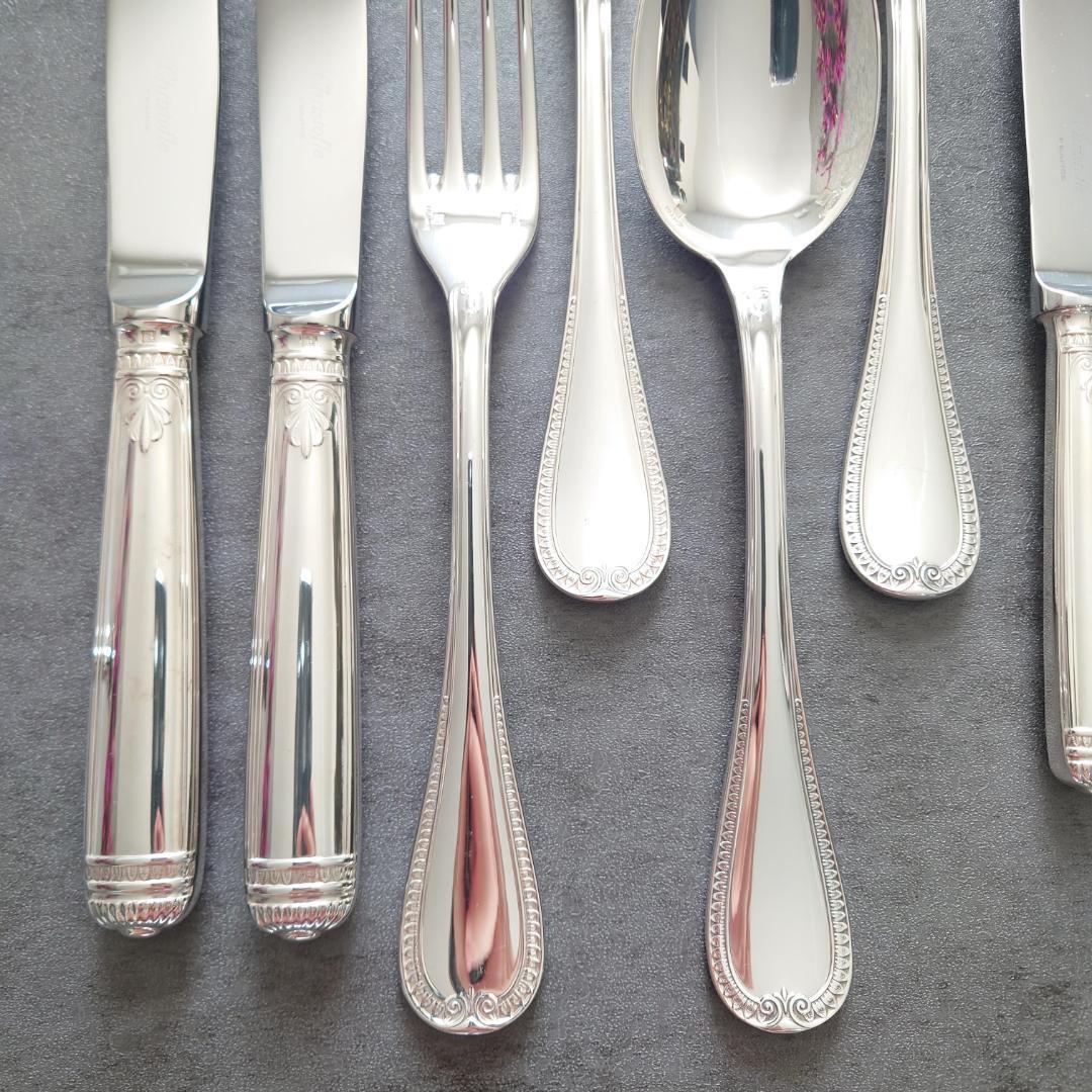 美品 クリストフル マルメゾン テーブルサイズ デザートサイズ 12点