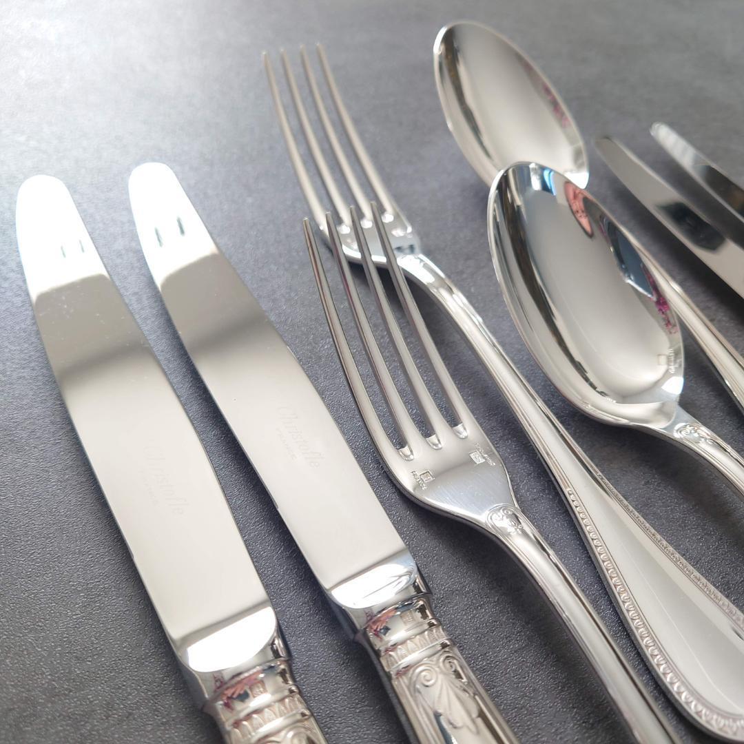 美品 クリストフル マルメゾン テーブルサイズ デザートサイズ 12点