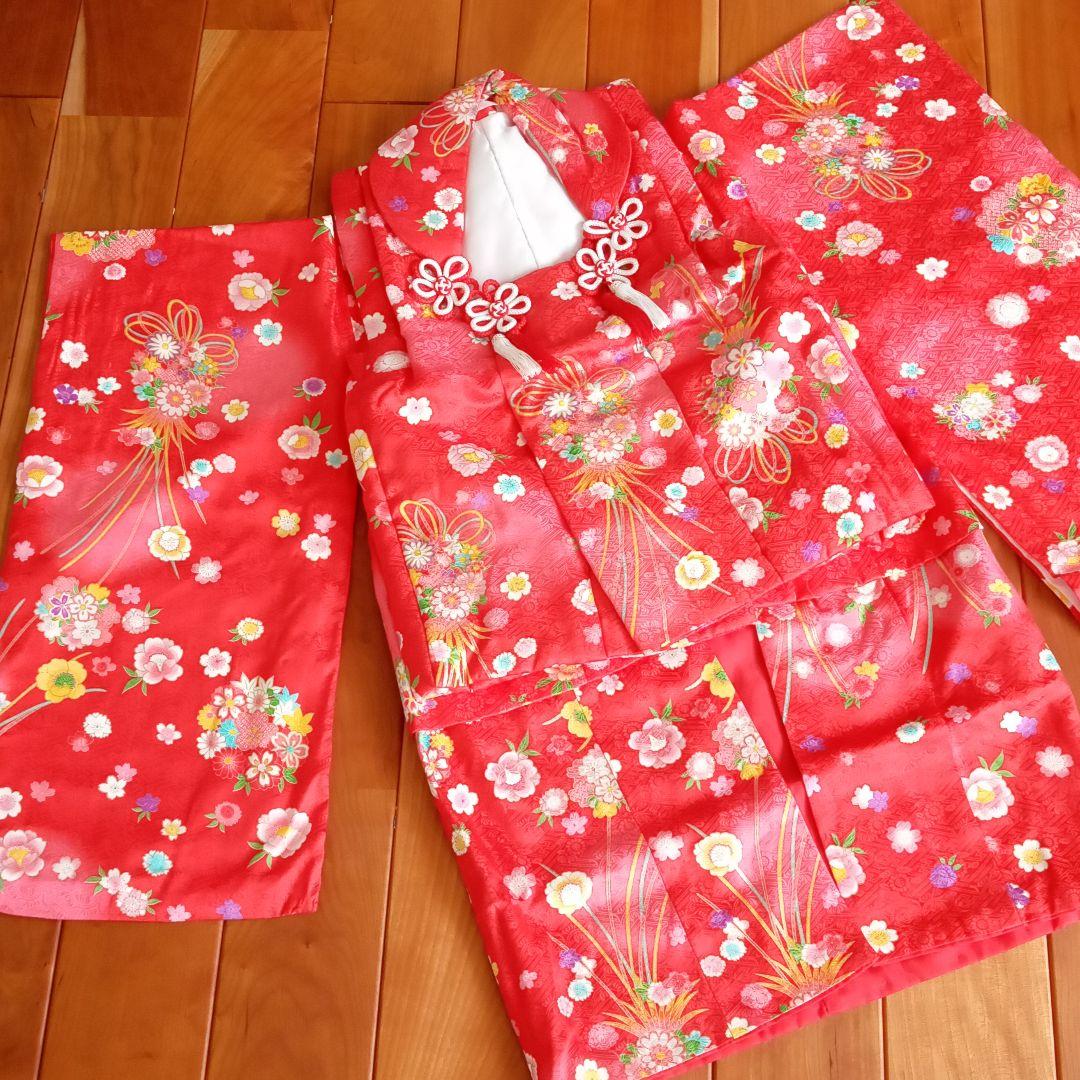 3歳　七五三　女の子　着物　正絹（本絹）