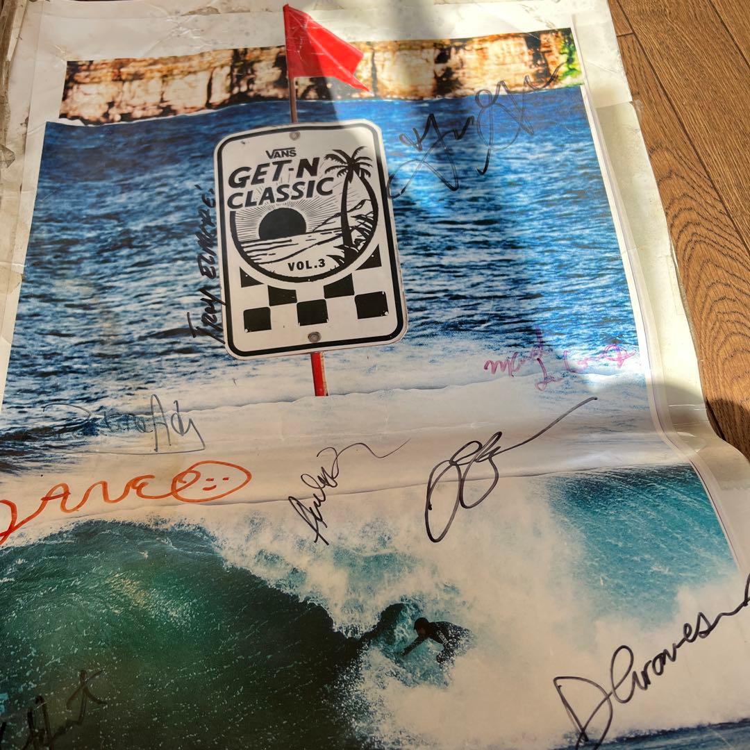 VANS GET-N-CLASSIC サイン入りポスター折り曲げて発送