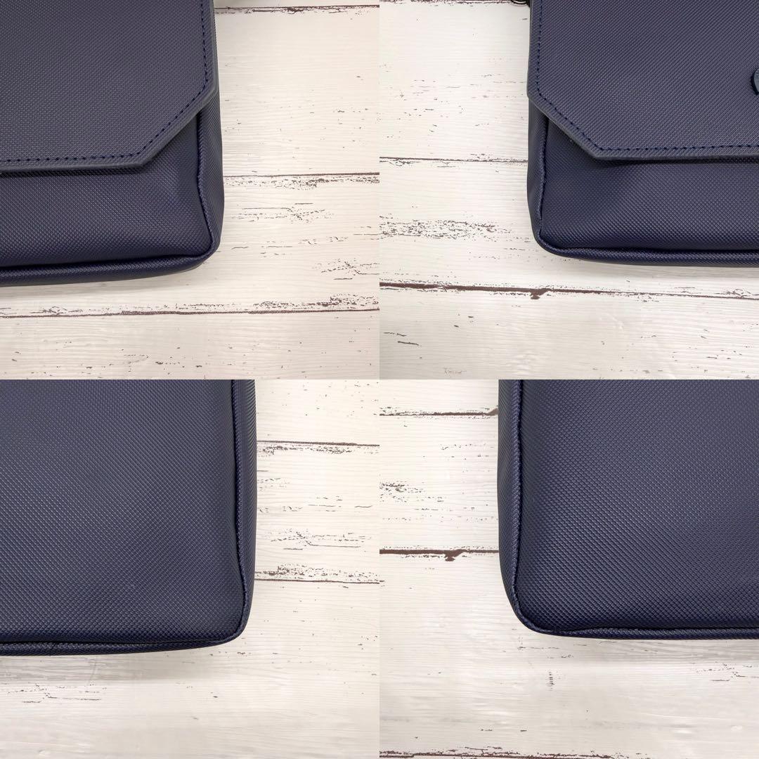 【新品・未使用】ラコステ　メンズクラシック　スリムフラップサッチェルバッグ