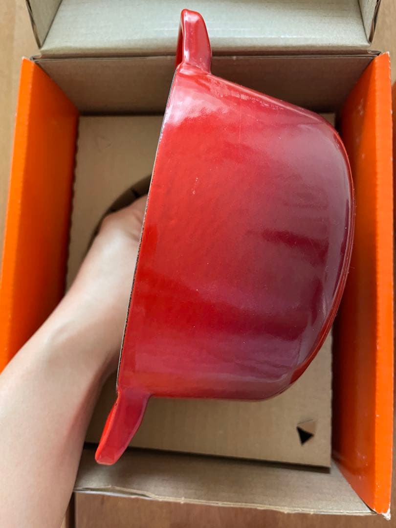 ル・クルーゼ シグニチャー ココット・ロンド 14cm チェリーレッド両手鍋