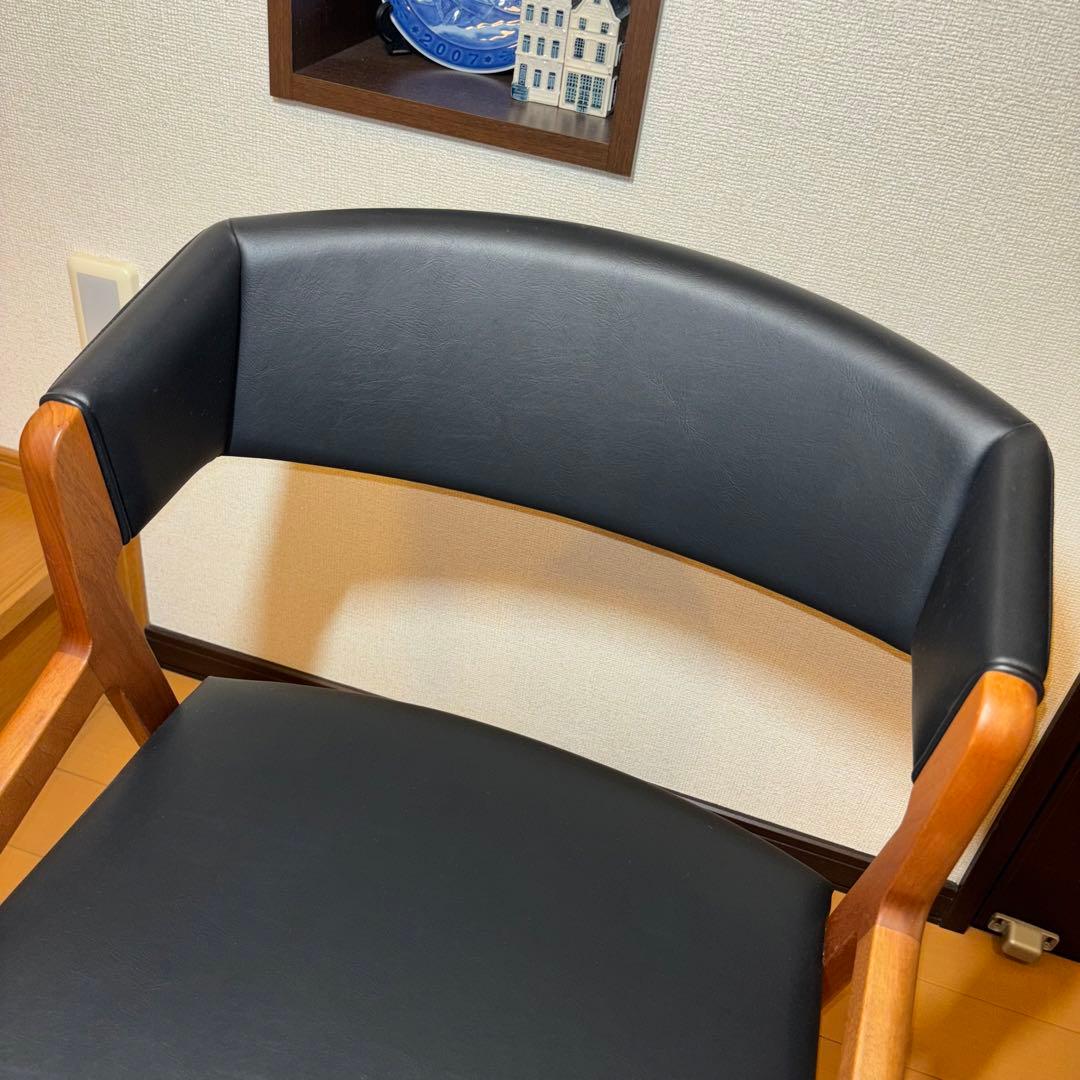 ①NAGANO INTERIOR ダイニングチェア DC-323 レザー 1脚