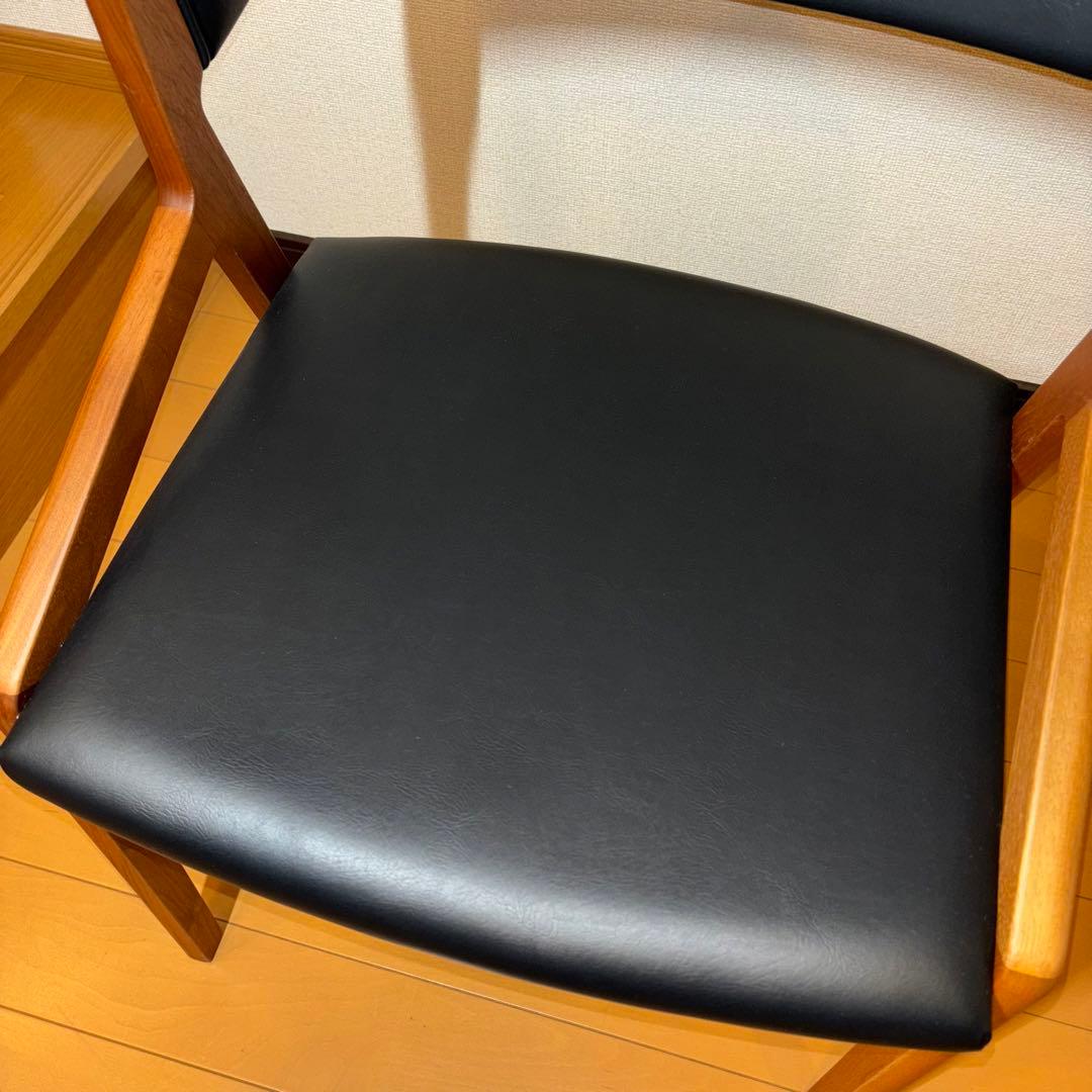①NAGANO INTERIOR ダイニングチェア DC-323 レザー 1脚
