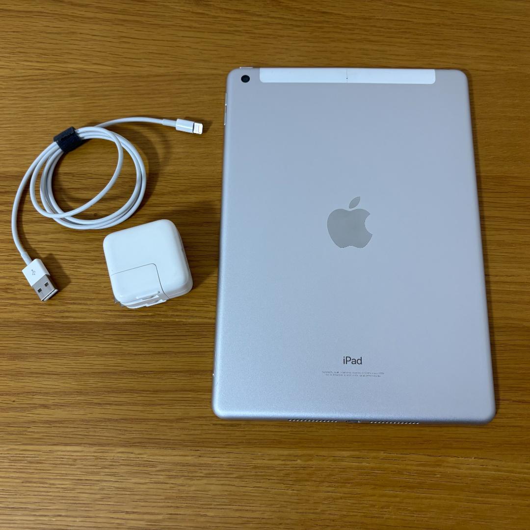 【SIMフリー】iPad 第6世代 128GB シルバー／動作確認済み