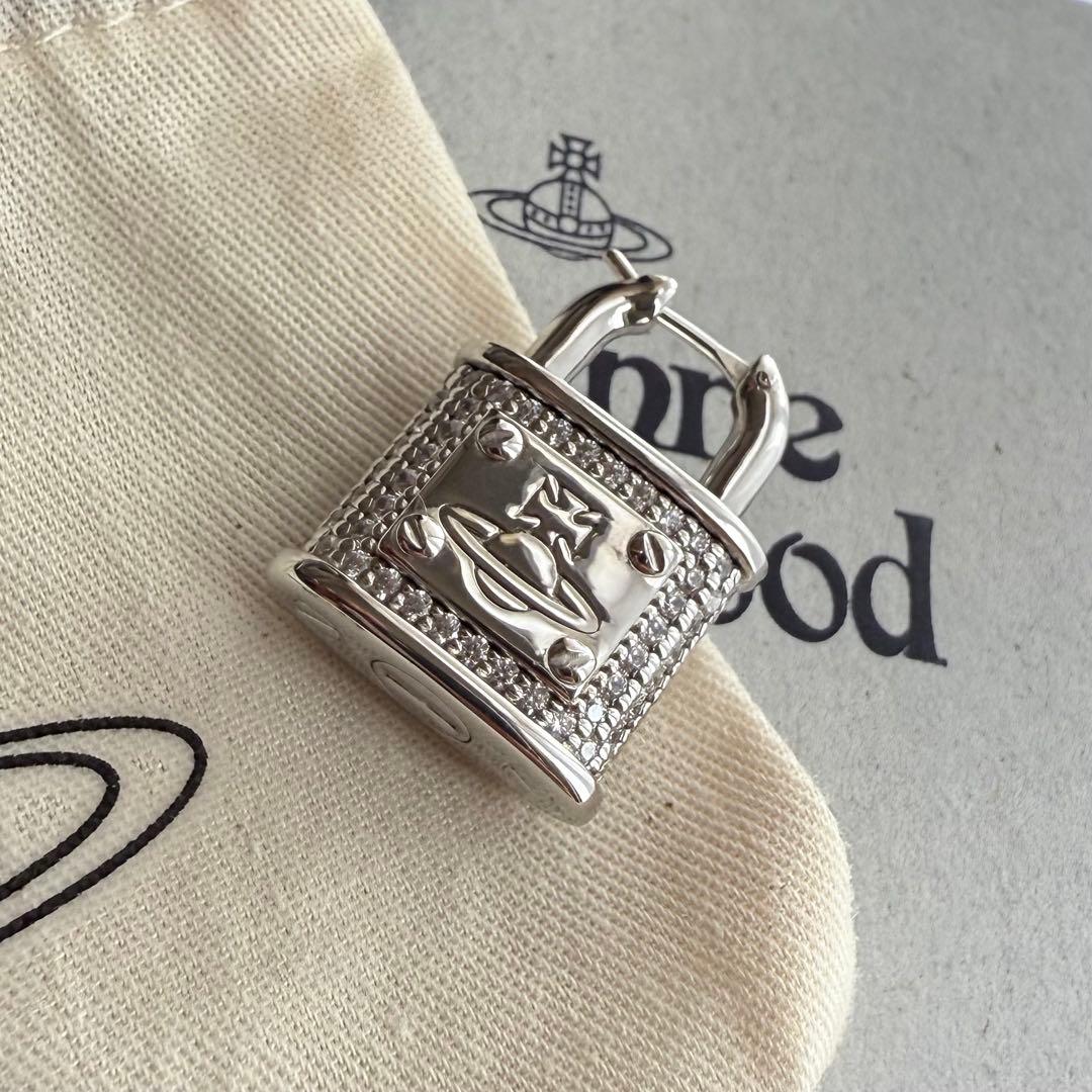 激レア925製VivienneWestwood オーブ/南京錠/パドロックピアス