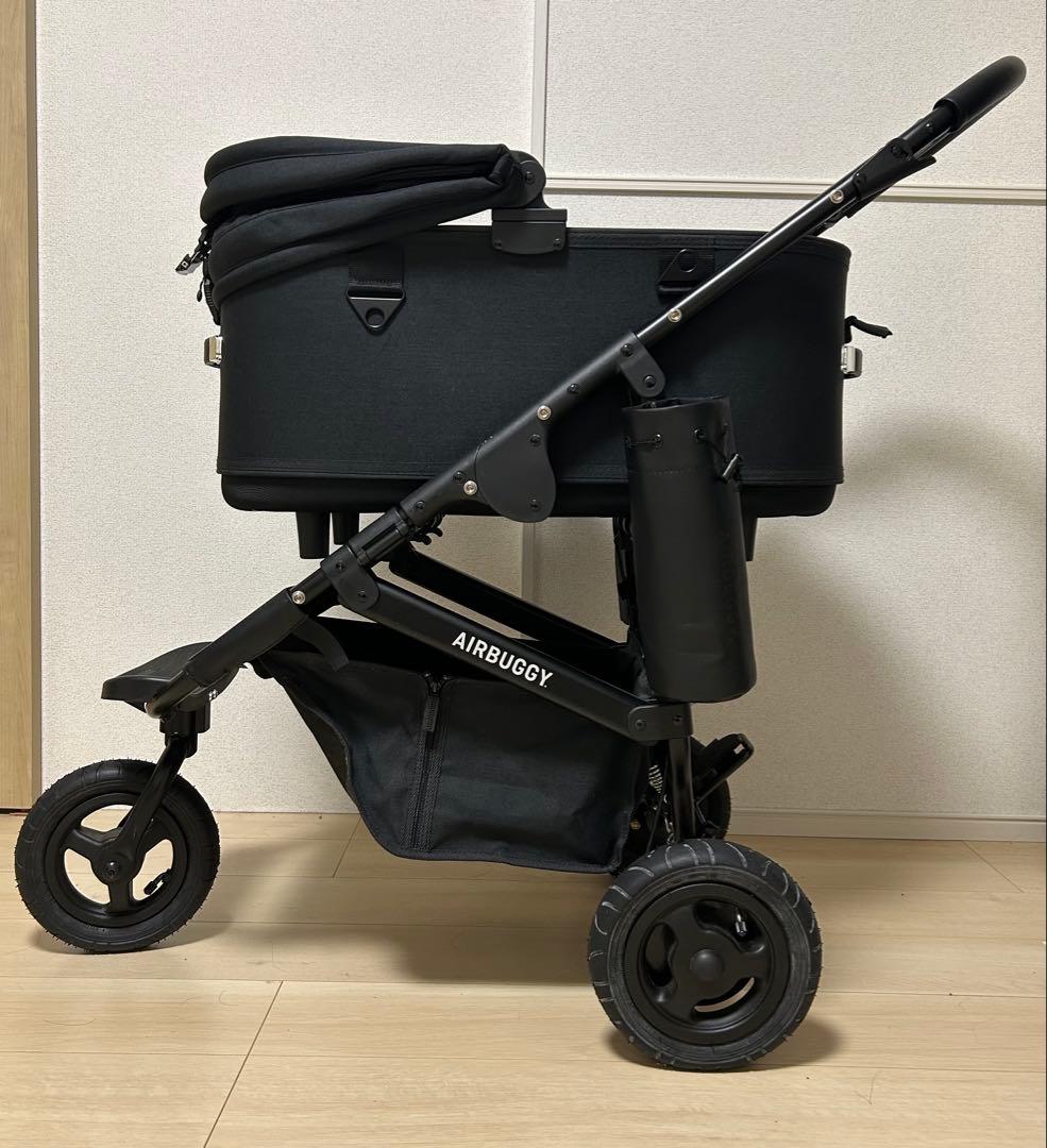 本体AIRBUGGY エアバギードーム3 ラージ アースブラックレイカバー付