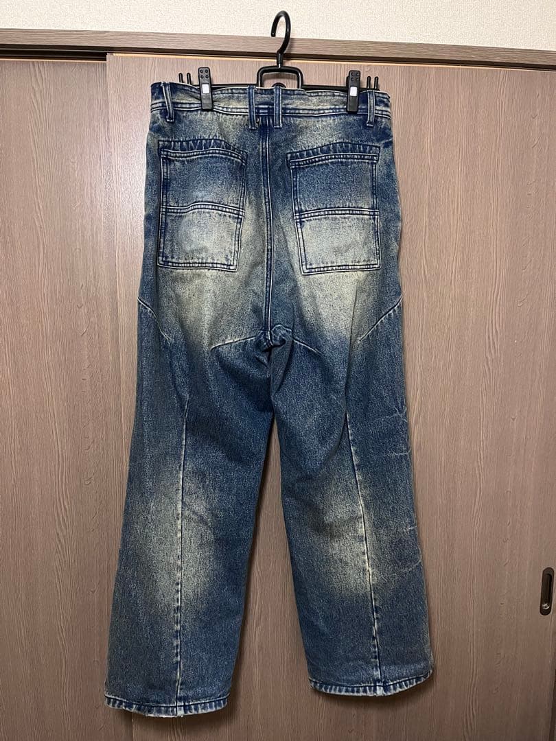 パンツ FILTH FRONT ZIP BAGGY DENIM SIZE 2 M