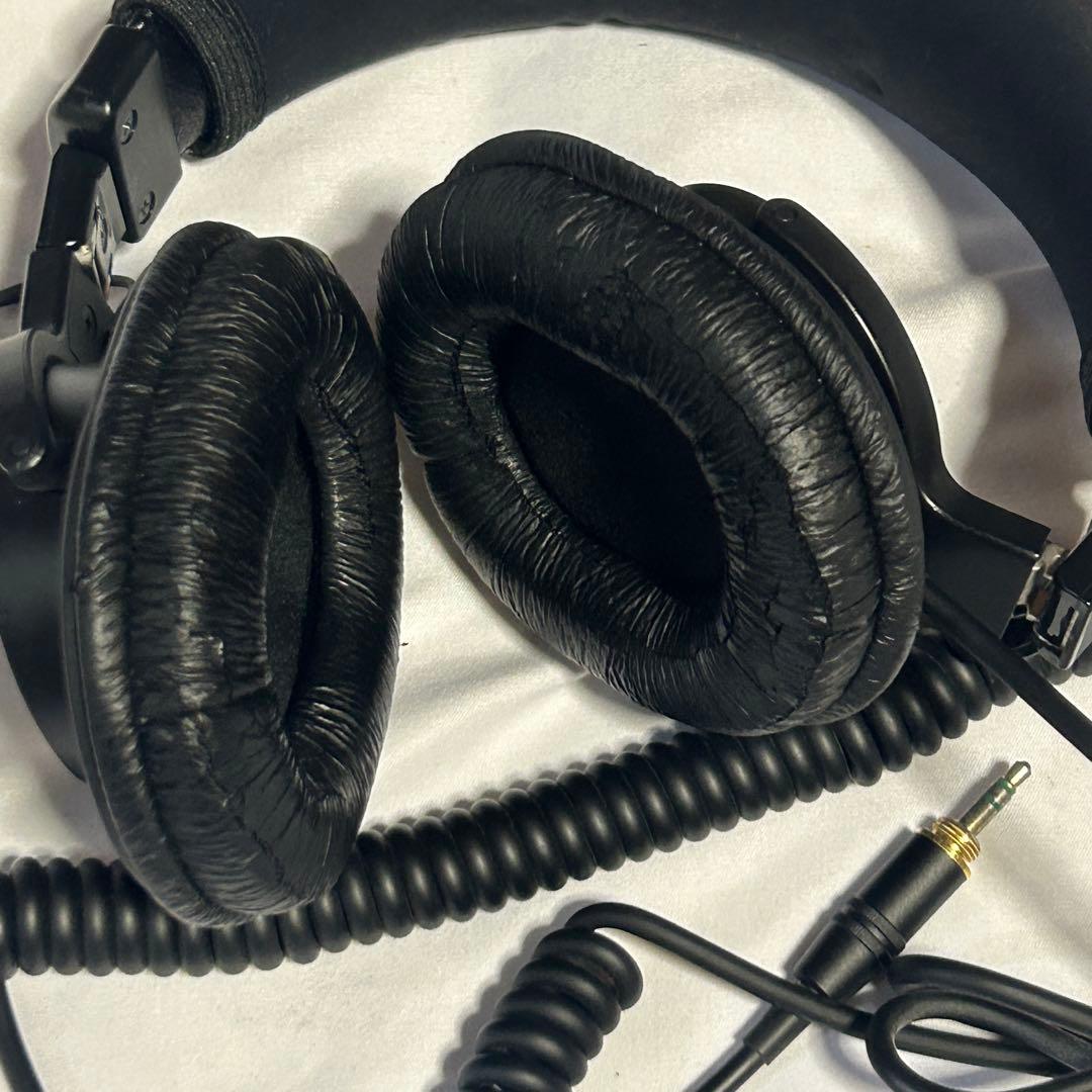 SONY MDR-7506モニターヘッドホン【動作確認済/交換用イヤーパッド付】