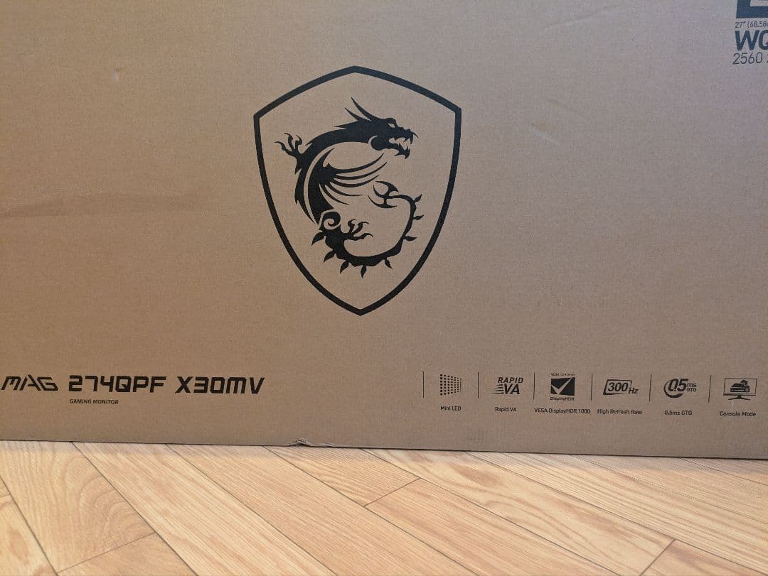 【新品未開封】MSIMAG274QPF X30MVMiniLED 300Hz